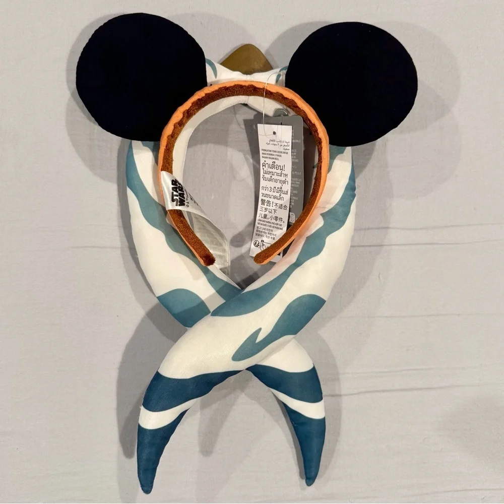 New Ahsoka Tano Ears Headband Adults Star Wars Mickey Mouse Ears Rhinestones